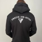 Zero Point Gracie Jiu-Jitsu Embroidered Zip Hoodie – Black